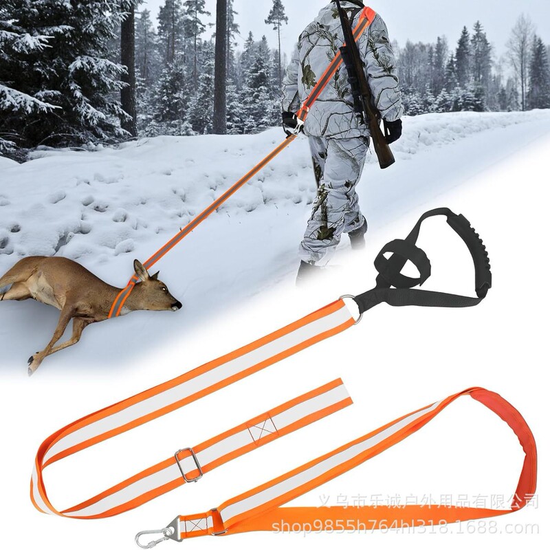 Cross-border Amazon Handle Prey Drag Tape Deer Rope in stock Deer Rope Outdoor Hunting Antler Pull Tape