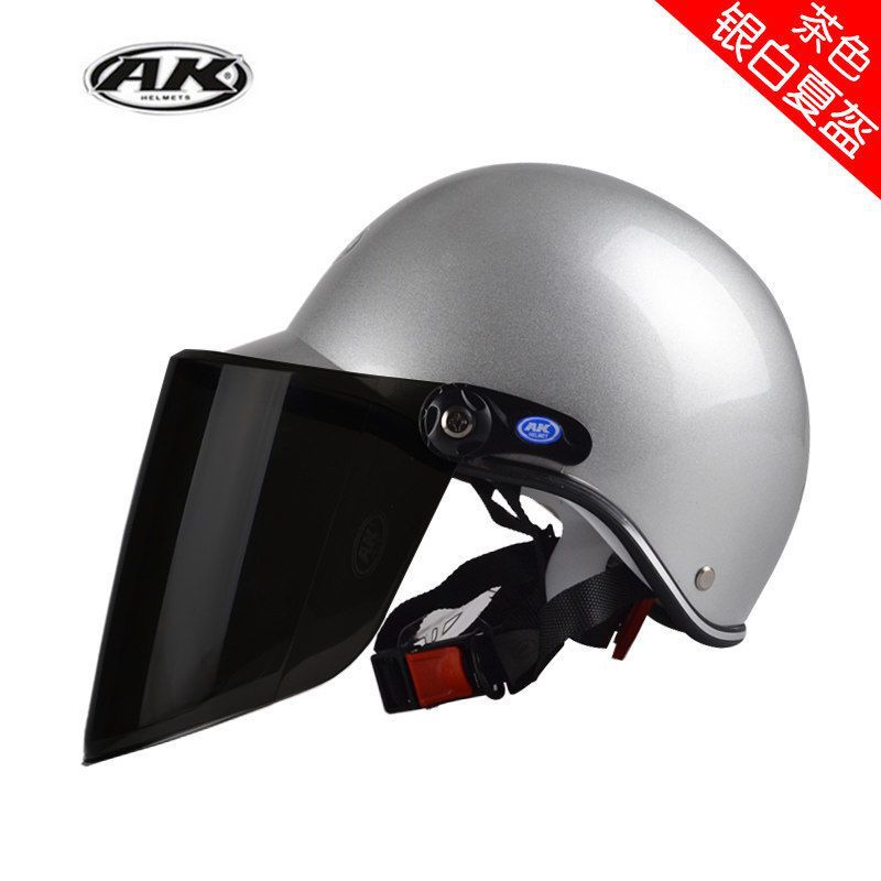 Auto Parts and Accessories, Universal Electric scooter helmet - silver-white-tea-lens-summer