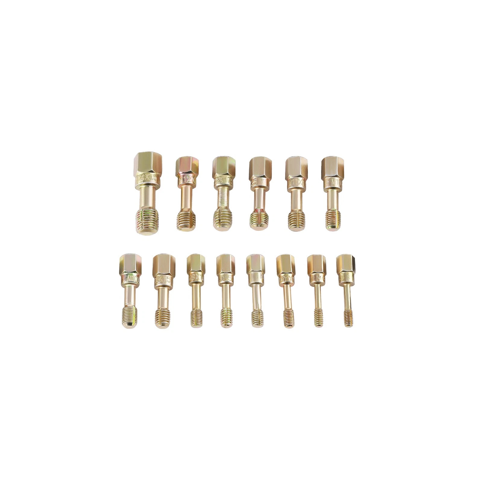49-Piece Set of Thread Repair Tools, Damaged Thread Cleaning Tools, Tap and Die Repair Tools