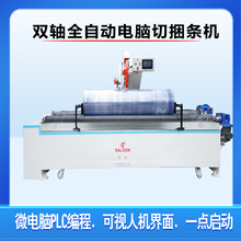 双轴全自动电脑切捆条机   布料切捆条机   索龙牌全自动切条机