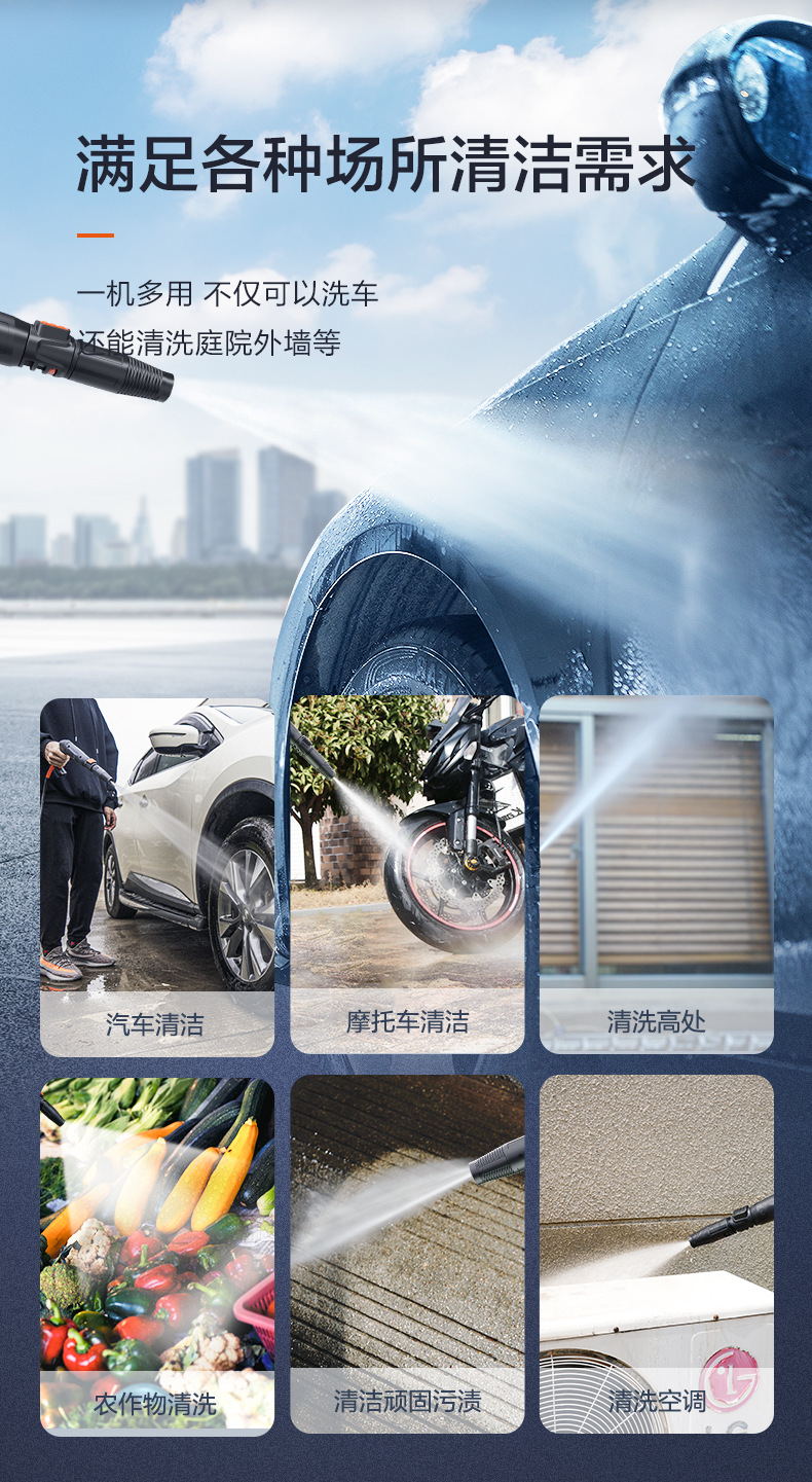 Yili 4435 High Pressure Car Washer 220v Portable