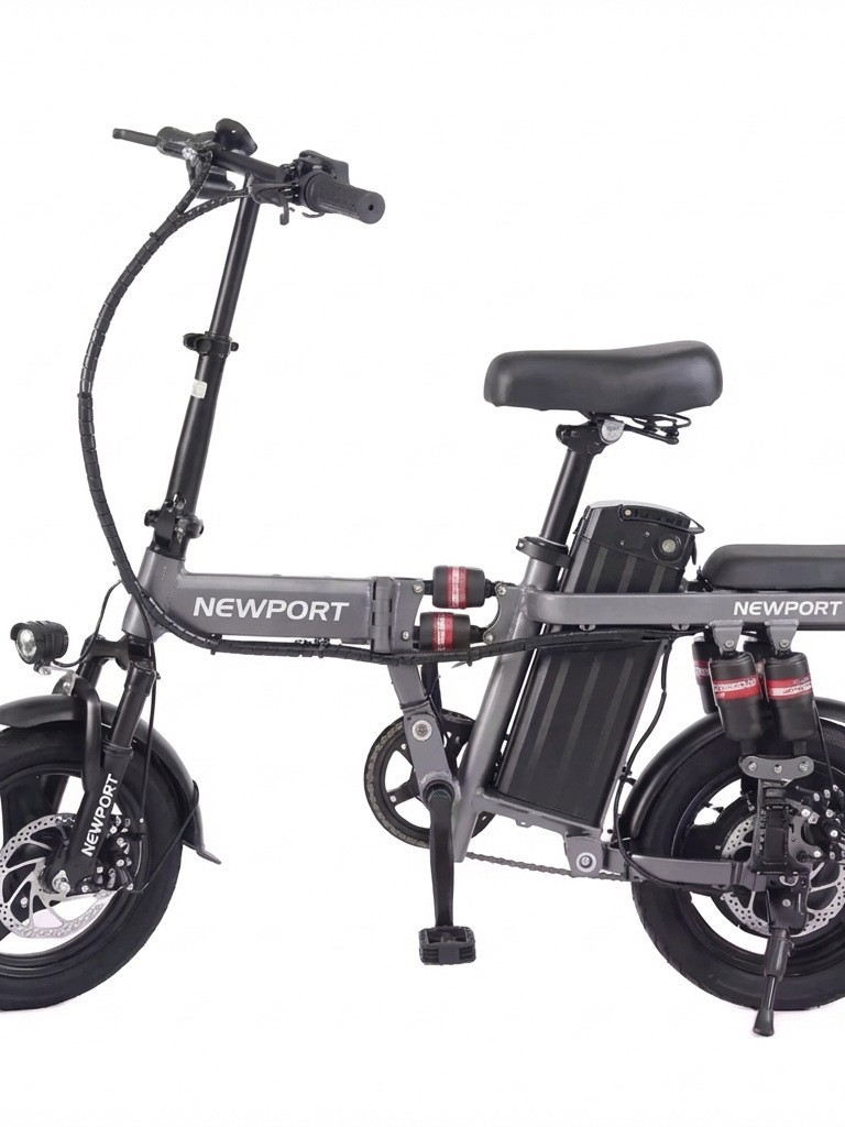 Qatlanan elektrik velosipedi, litium batareyalı, portativ