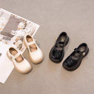 2025 Girls Princess Shoes New Spring and Autumn Flower Small Leather Shoes Baby Girls Soft Sole Shoes Summer Small Fragrance Shoes