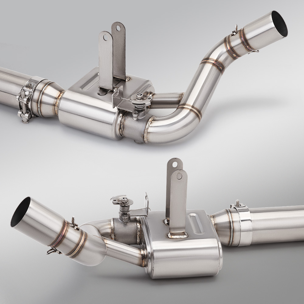 Motorcycle Zhang Xue 500Rr Dual-Channel Valve Box Front Exhaust Pipe Original Appearance Full Set of Tail Section