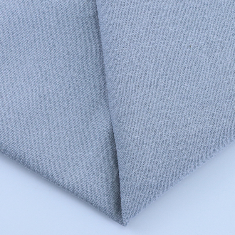 Tela de algodón lavado de bambú de lino artificial elástico tela de algodón de verano tejido de lino artificial artístico de la camisa de las mujeres