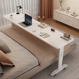 Desk Bedside Computer Table Double Simple Study Table Wall-Mounted Mobile Lifting Workbench Bedside Lazy Cross-Bed Table