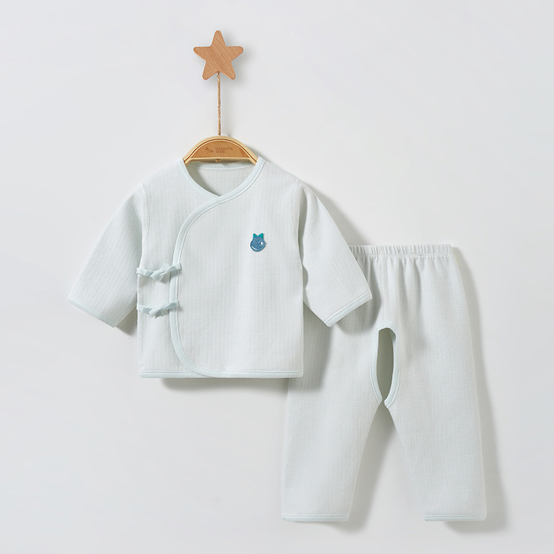 Ropa de bebé recién nacido primavera, otoño e invierno bebé recién nacido base monje caliente split ropa de otoño ropa de bebé ropa interior traje