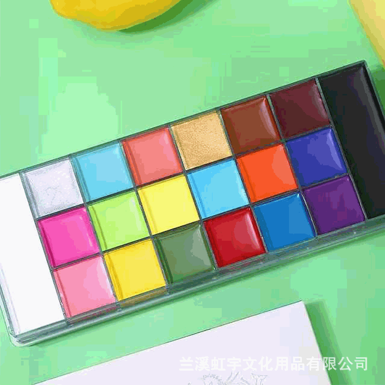 20-color pintura corporal traje maquillaje pintura al óleo niños cara pintura pluma