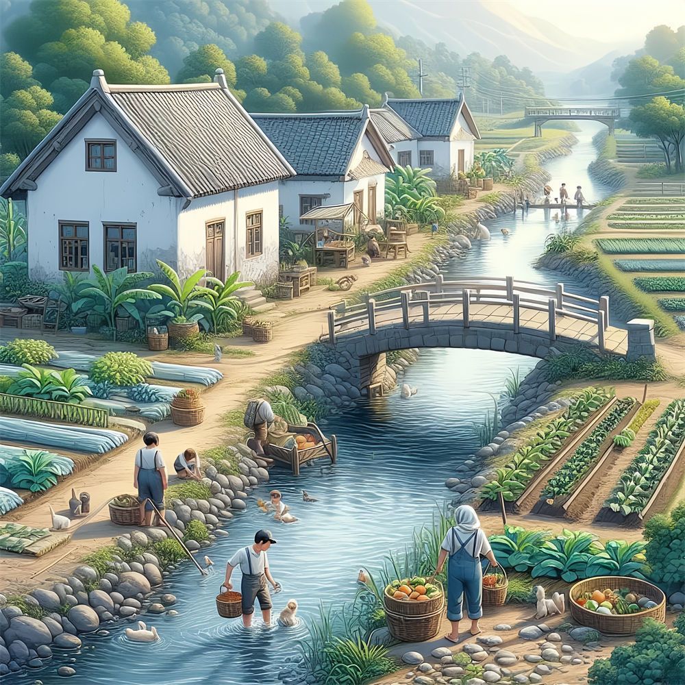 怀旧田园风格墙贴壁纸简约家居玄关装饰客厅贴画办公室不干胶贴纸