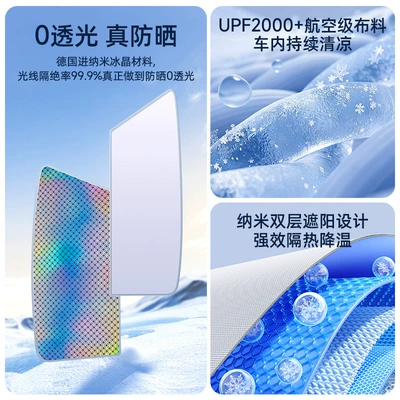 Sun shade: Suitable for Tesla Sunshade Curtain