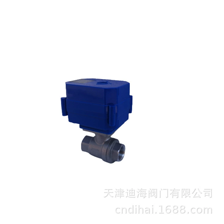 Миниатюрный Электрический шаровой кран из нержавеющей стали полного диаметра типа Dihai DH08 DN20DC12-24VAC220V крутящий момент 10 Нм