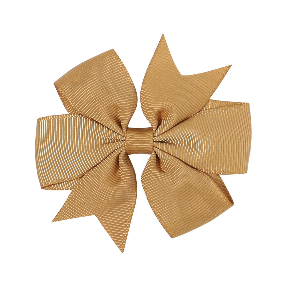 Transfronterizos Europa y América Amazon hecha a mano burbuja de flores para niños cola de golondrina en V ribbed cinta arco clip para el pelo image 8