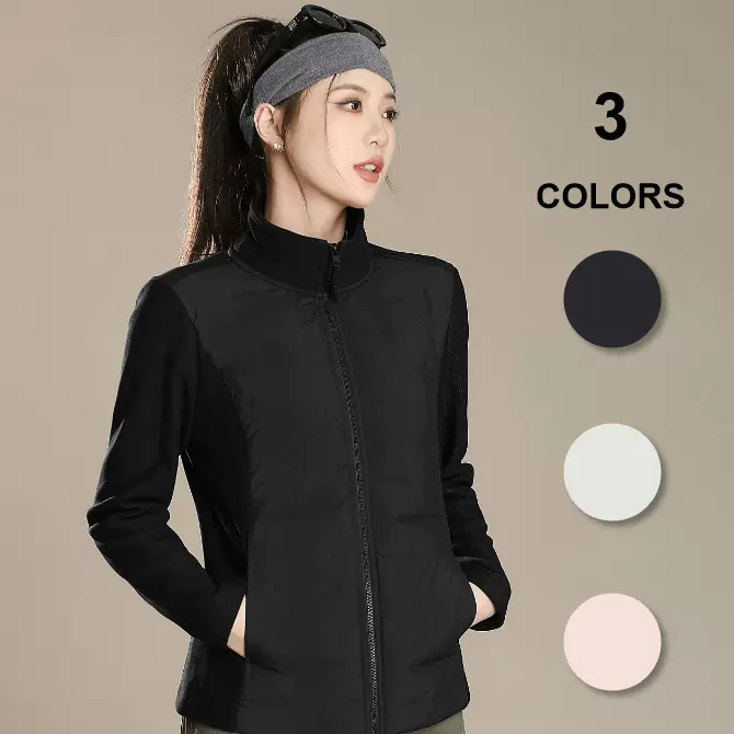 9908羽绒服拼接立领修身显瘦保暖内搭鹅鸭绒外套加绒加厚百搭长袖