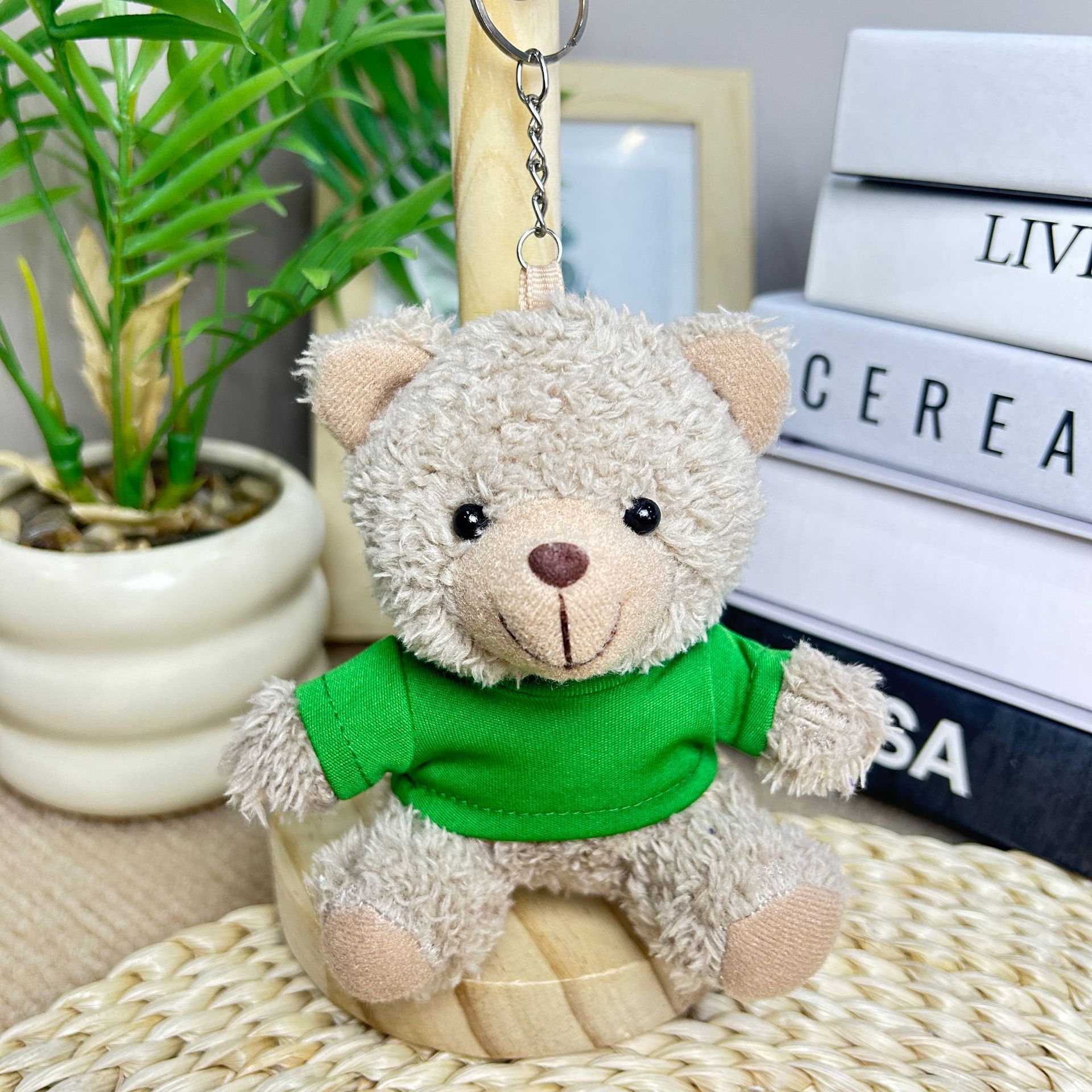 Colgante camiseta Teddy Bear muñeca Teddy Bear muñeca juguetes de peluche temporada de graduación logotipo corporativo regalo muñeca tela