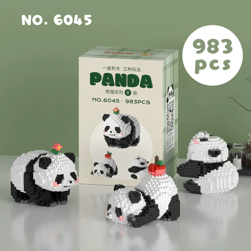 Building Block Panda Set (Lego) — Mini collectible figures, multi-style options