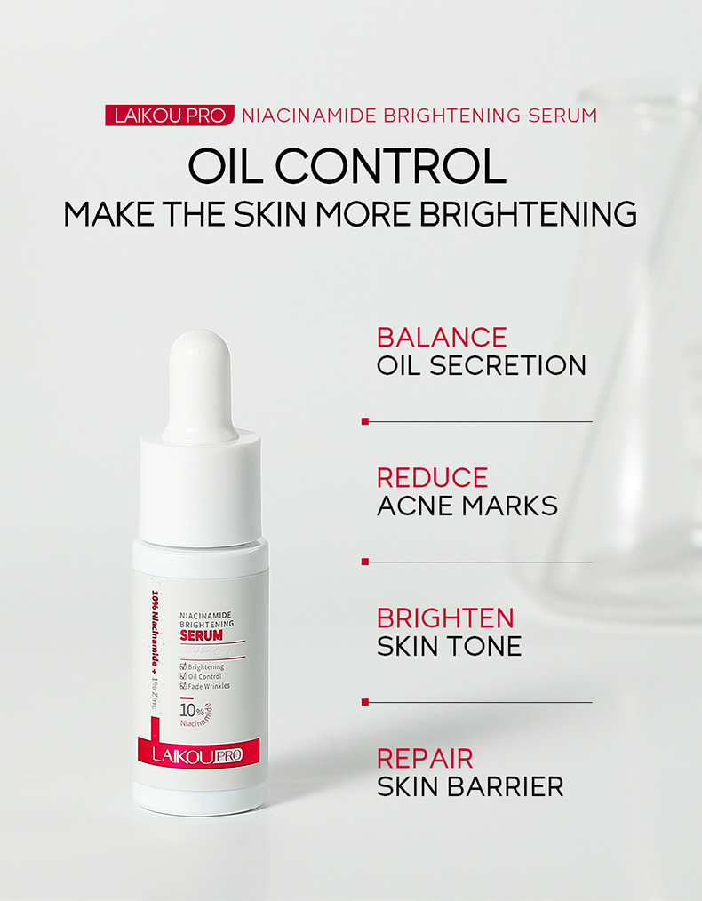 The cross-border new product, Laikou PRO Niacinamide Brightening and Hydrating Essence 17ml, is available from a skincare and cosmetic manufacturer undefined
