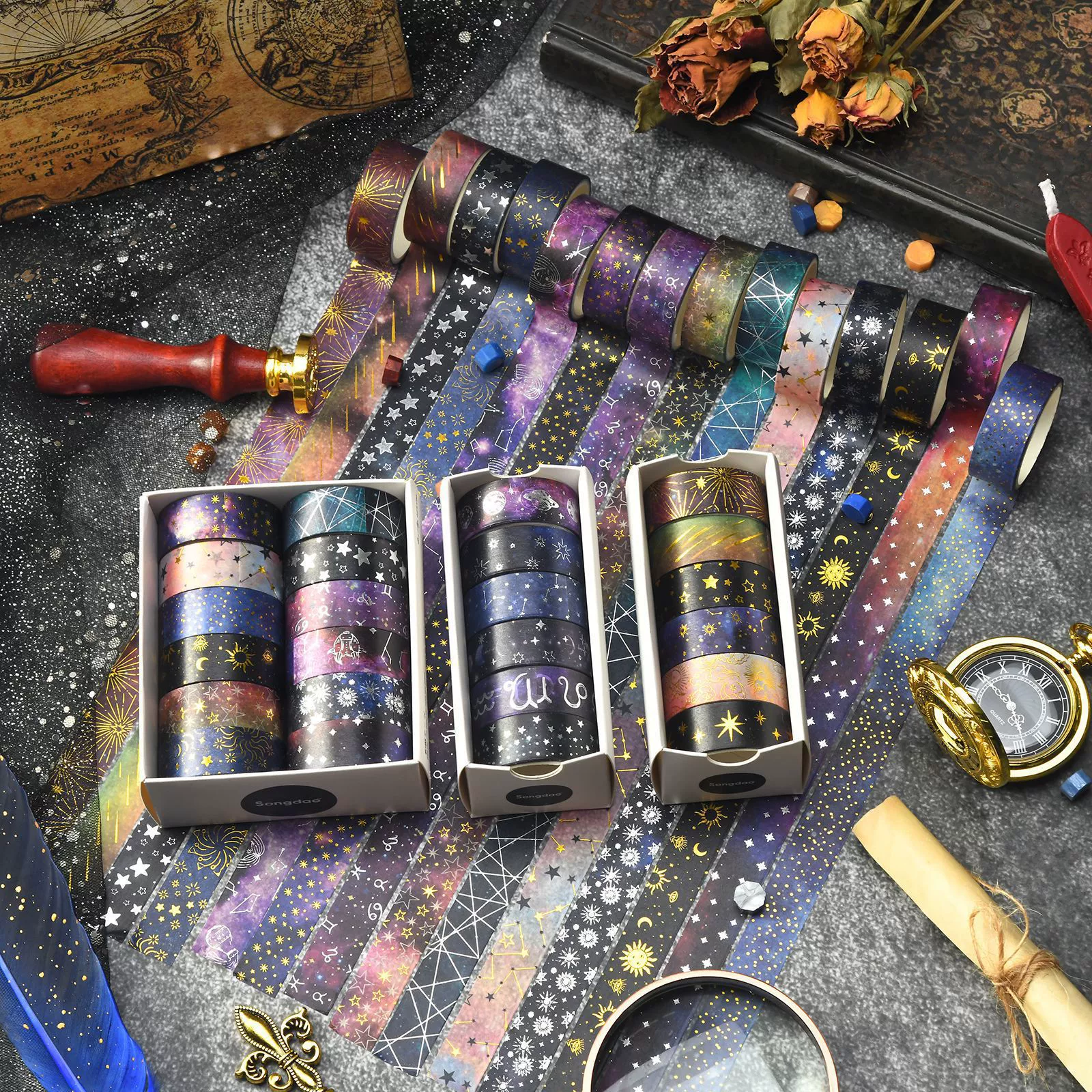 Звездное небо и бумажная лента набор SDRT240704/SDRT240706 Трансграничные продукты