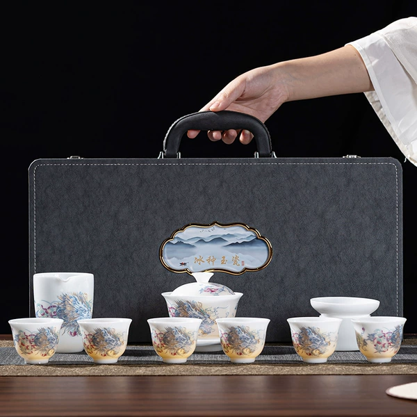 Tea set, gift box, ice imitation