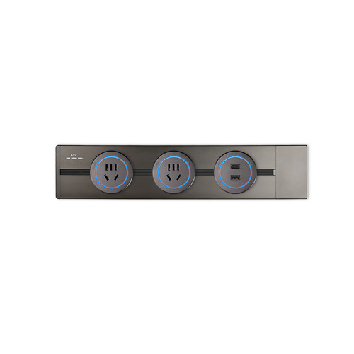 Manufacturer wholesale track socket movable row socket household kitchen exposed row socket power rail sliding plug
