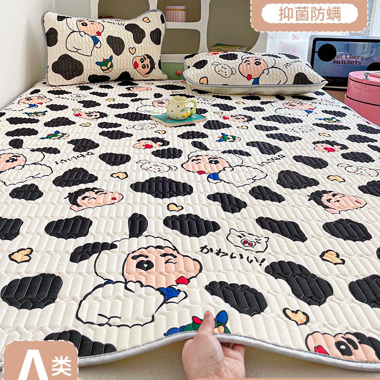 Летний латексный коврик 2025, новый, машинная стирка, ледяной шелк, трехкомпонентный набор, студенческое общежитие, односпальная кровать, летний коврик