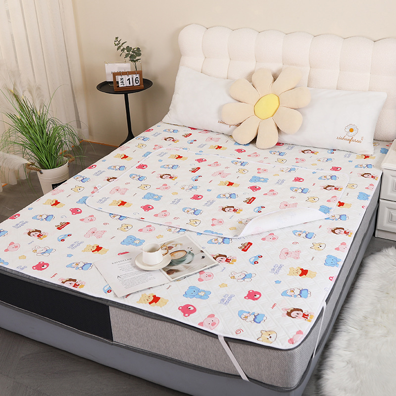 Gran por mayor almohadilla de orina para bebés cama impermeable lavable almohadilla de orina confortable permeable a la tía colchón de fuga lateral
