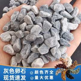 浅灰色石子水磨石胶粘石庭院装饰造型用深灰色石子景观砾石鹅卵石