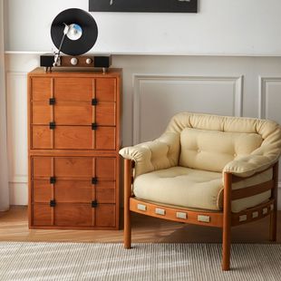 Minimalist Chest of Drawers, Checkerboard Cabinet, Square American-Style Bedroom Storage, Modern Living Room Storage Cabinet Combination, Retro Japanese-Style Home