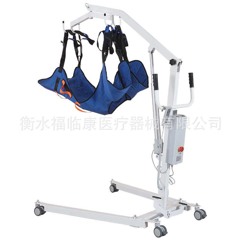 Máquina de desplazamiento eléctrica, cama multifuncional, dispositivo de transferencia para pacientes paralizados, máquina de desplazamiento para ancianos con bolsillo colgante para ayudar a caminar