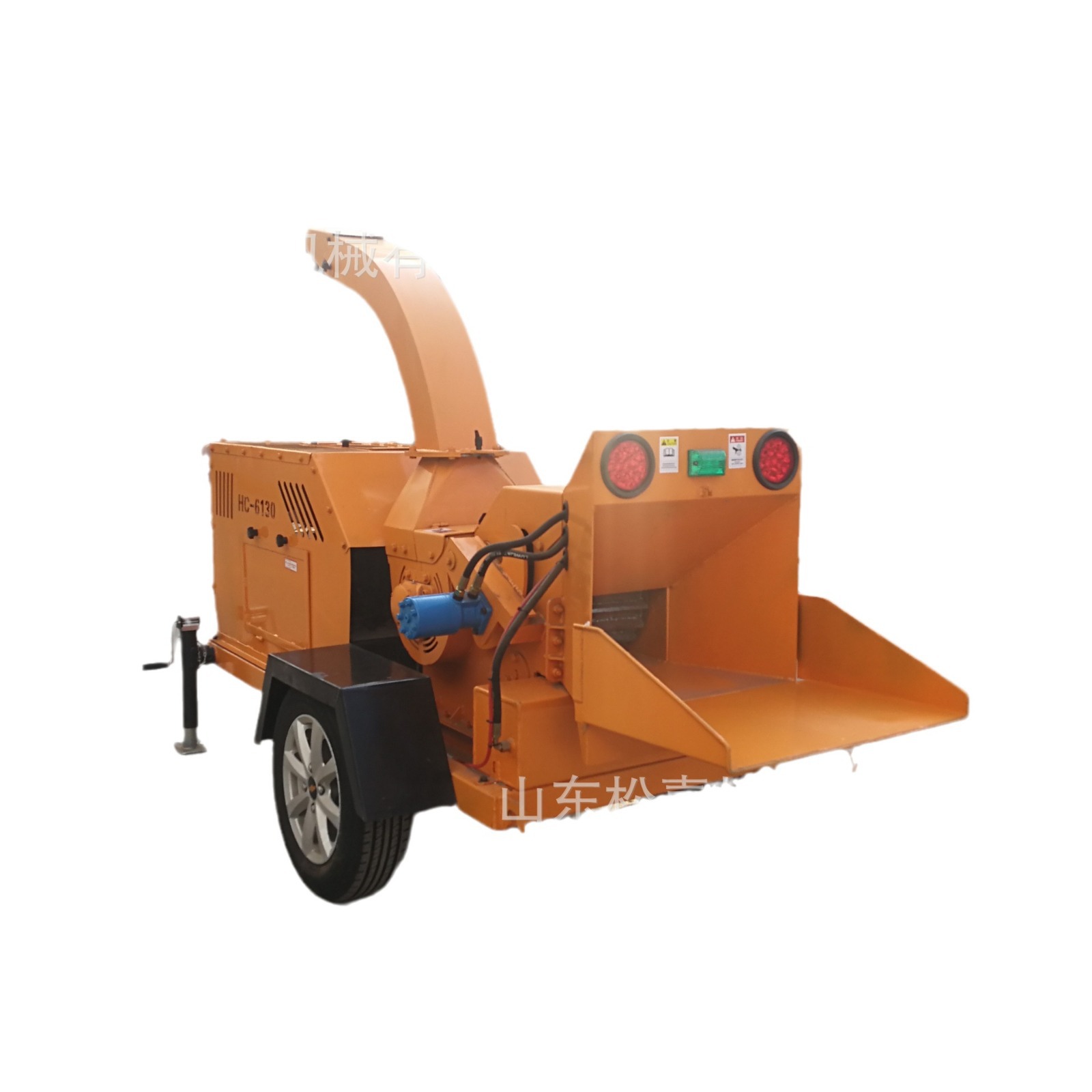 Máquina de trituración de árboles de paisaje trituradora de ramas móviles trituradora de madera de aserrado