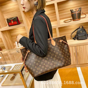 跨境外贸新款m lv女包包女士单肩包手提包真皮托特包购物袋子母包