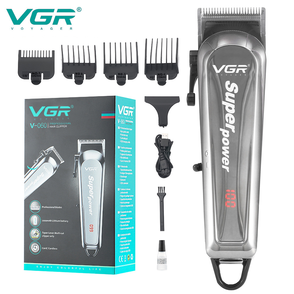 Cortapelos eléctrico VGR060, aparato de cuidado personal para uso doméstico con peine limitador._voghion.com
