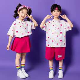 六一儿童表演服装幼儿园啦啦队舞蹈服纱裙小学生演出服蓬蓬裙套装