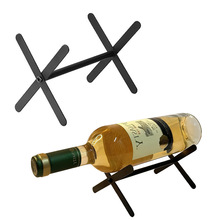 拆装金属红酒展示架单瓶一瓶葡萄酒架北欧简易酒瓶展示收纳架跨境