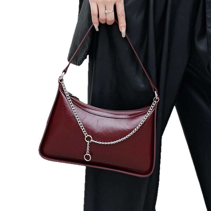 Genuine Leather Vintage Shoulder Crossbody Bag Elegant Commuter_voghion.com