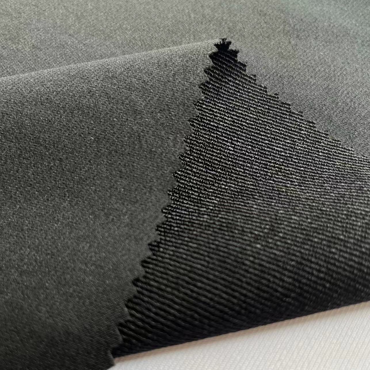 斜纹锦纶氨纶四面弹登山呢户外运动服裤装爬山服面料 尼龙登山布