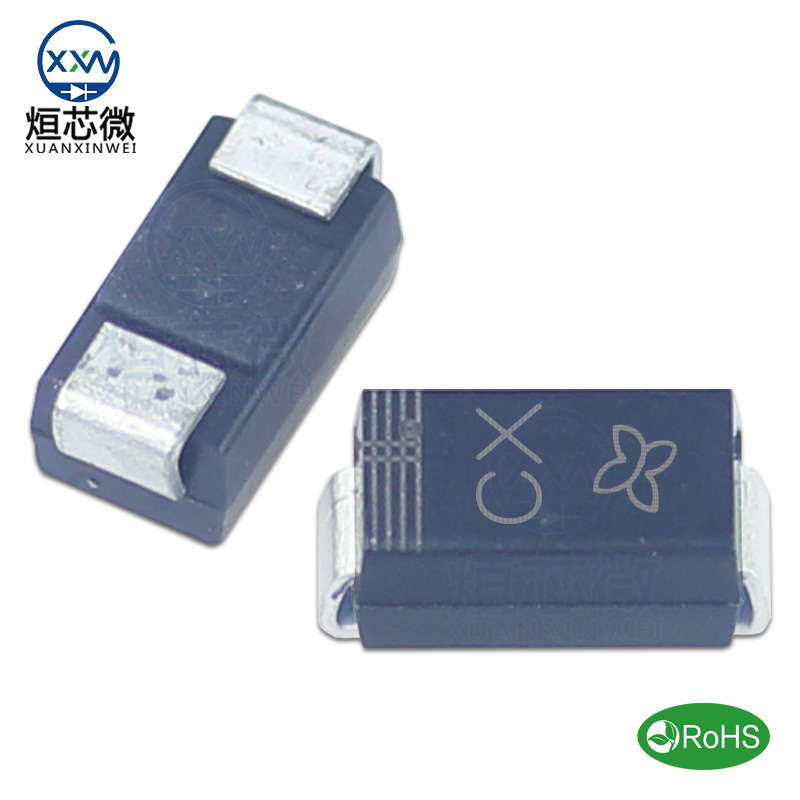 工厂直营 SMAJ48A 丝印CX 单向48V DO-214AC封装 TVS瞬变二极管