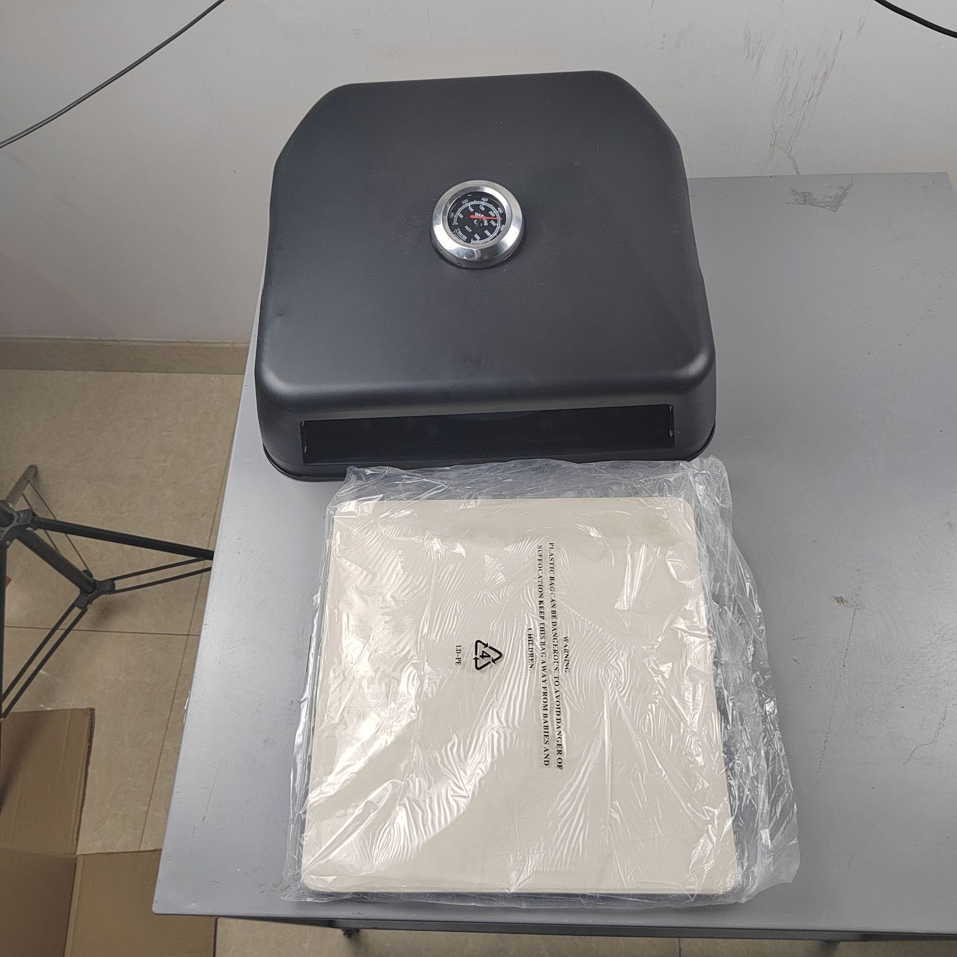 Soy una fábrica de chapa de hierro de acero inoxidable cordierita pizza estufa pizza pan pizza horno