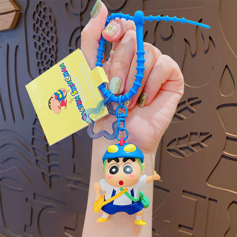 Crayon Shin-Shin-Dynamic Superman Keychain-White Style