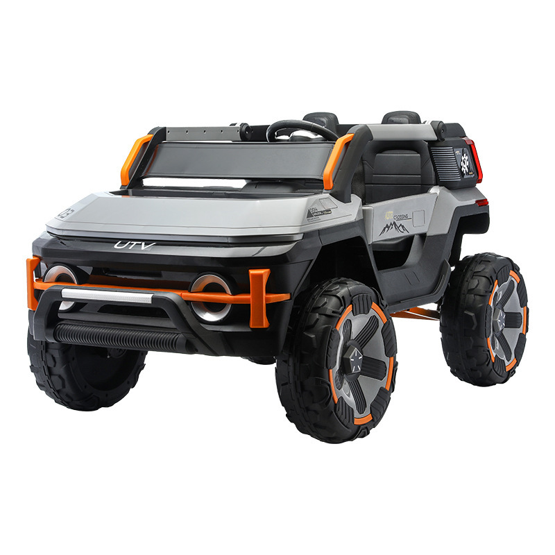Vehículo eléctrico de cuatro ruedas todoterreno para niños con control remoto de dos personas, coche de juguete de cuatro ruedas para bebés para hombres y mujeres.