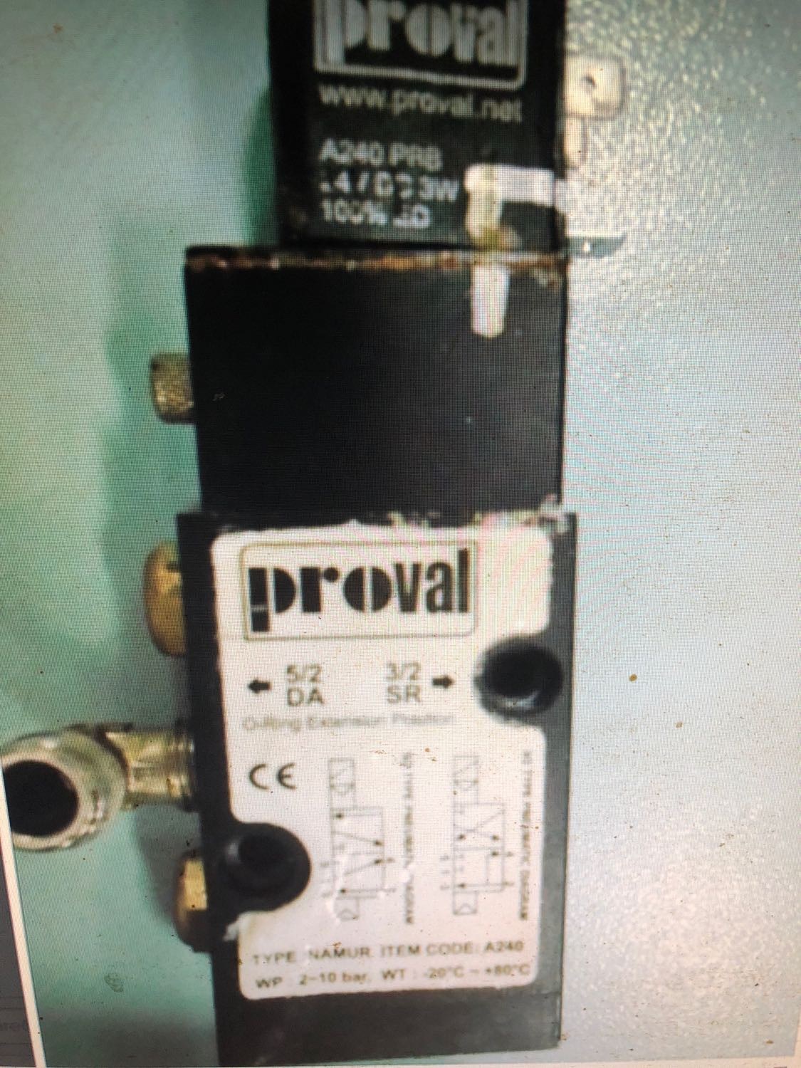 Proval电磁气控电磁阀TYPE：NAMUR  ITEM CODE:A240