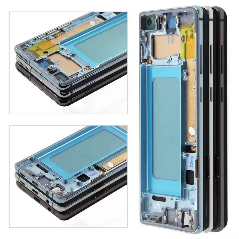 Samsung S10PLUS スクリーンアセンブリ Samsung G9750/G975F LCD ディスプレイの内側と外側の統合スクリーンに適しています。|undefined
