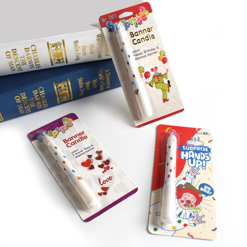 Korean Creative Internet Celebrity Surprise Clown Birthday Candle Cake Party Baking Decoration Funny Candle Wholesale