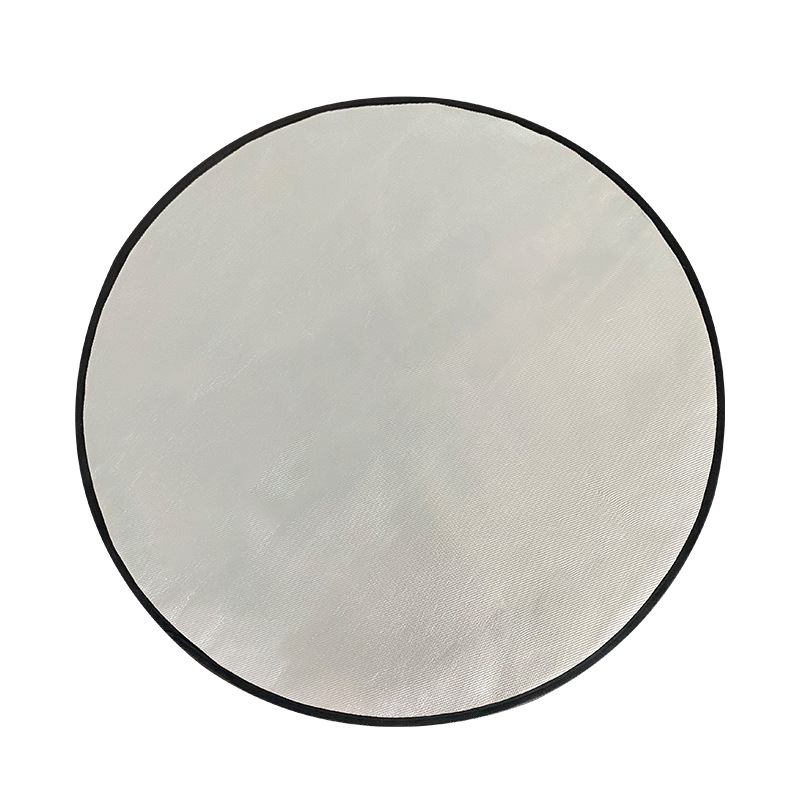 Alfombrilla redonda ignífuga para barbacoa, fogatas de camping, parrilla de fibra de vidrio y silicona, alfombrilla ignífuga para patio exterior, alfombrilla ignífuga.