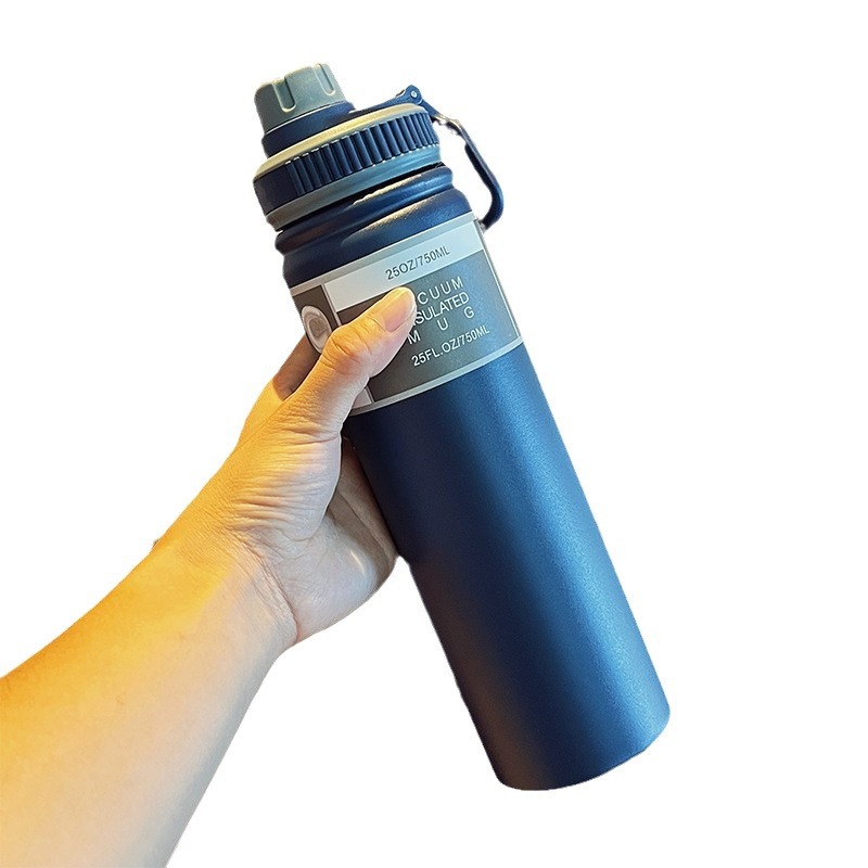 Vaso Aislado de Acero Inoxidable 304 Transfronterizo para Estudiantes Masculinos y Femeninos, Botella de Agua Deportiva Portátil para Exteriores, Venta al por Mayor para Coche