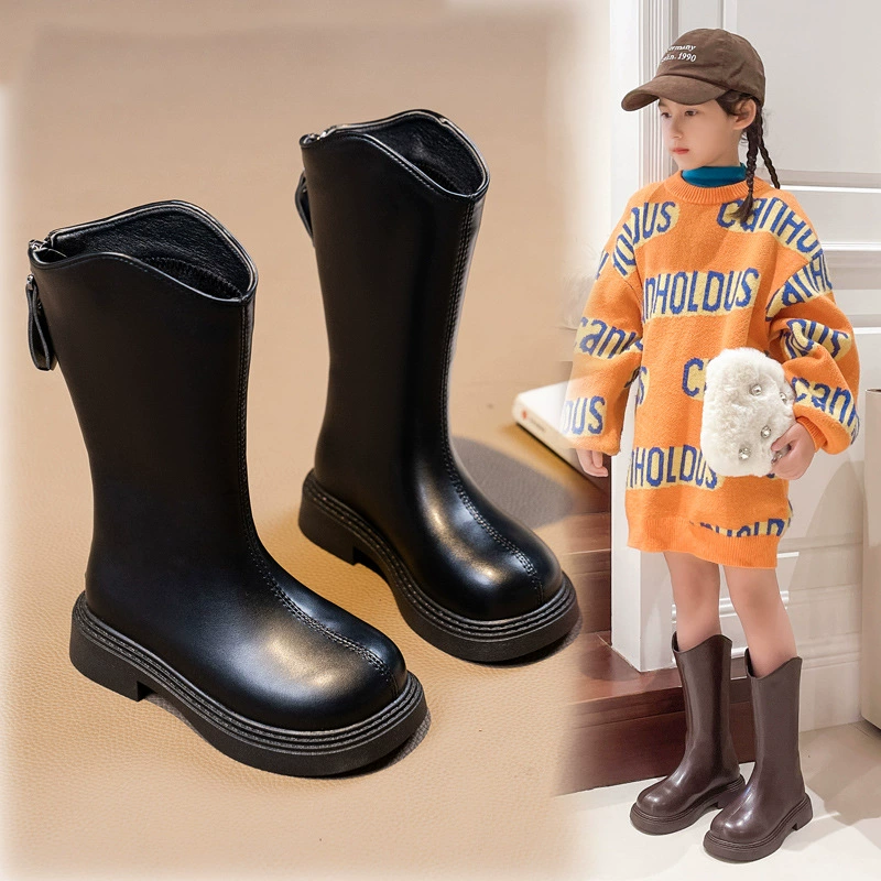 Детские сапоги сапоги для девочек весна и осень 2024 новые летние сапоги большие дети длинные сапоги прерии джинсовые сапоги Мартин