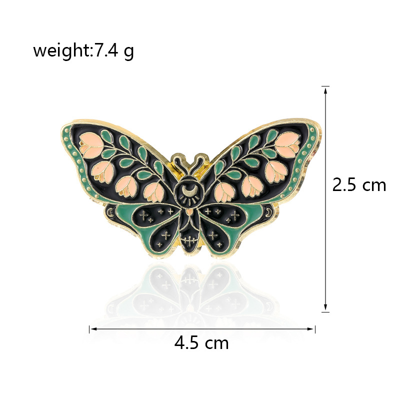 13g Weight Brooches Classification Casual, Party, Street Occasion Zinc alloy Material Butterfly Pattern Unisex Gender Enamel, Plating Design Sweet Style Sweet Pin Butterfly Zinc Alloy Enamel Plating Unisex Brooches 无