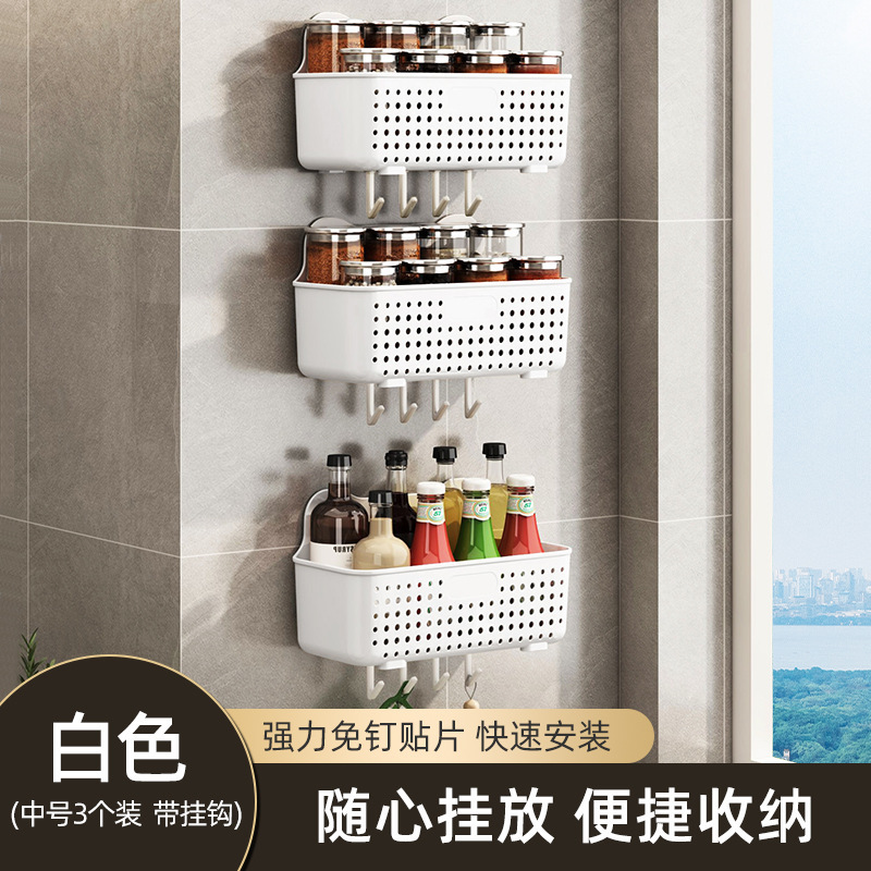 姜蒜收纳盒神器挂墙壁挂式厨房生姜大蒜筐收纳篮调料置物架|undefined