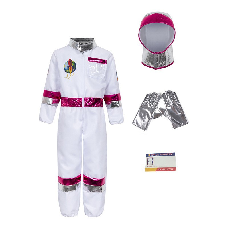 Los niños traje espacial de rendimiento etapa ropa cos vuelo mono adulto ASTRONAUTA image 15