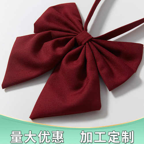 Japanese-style JK uniform solid color bow tie, school-style JK feather bow tie, JK uniform accessories butterfly bow tie supply