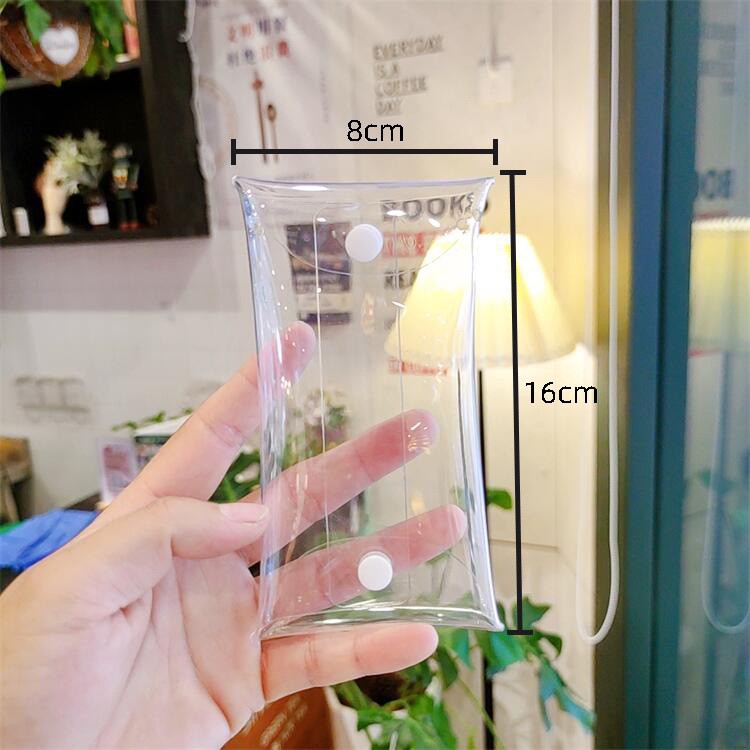 70丝 遛娃包PVC盲盒卡通公仔袋零钱透明钥匙包耳机小饰品收